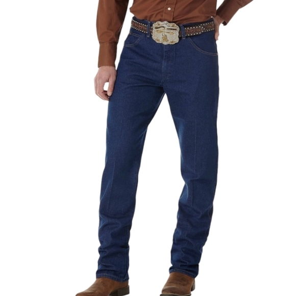 Wrangler Cowboy Cut relaxed fit Blue denim Western jeans NWT W42 L32 - Picture 10 of 11